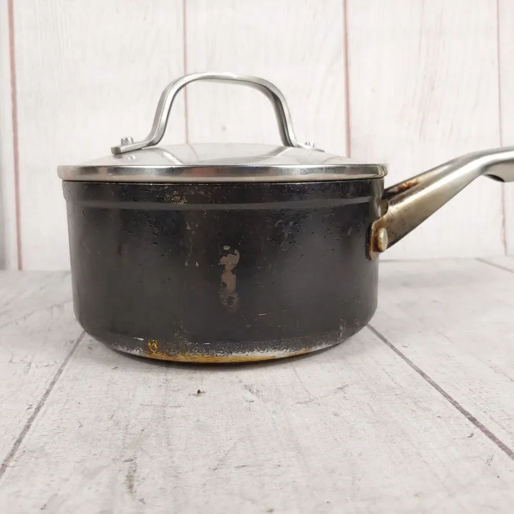 USED - Ninja Foodi NeverStick 1.5 Qt Pot Saucepan - Glass Lid, OVEN SAFE, C10215